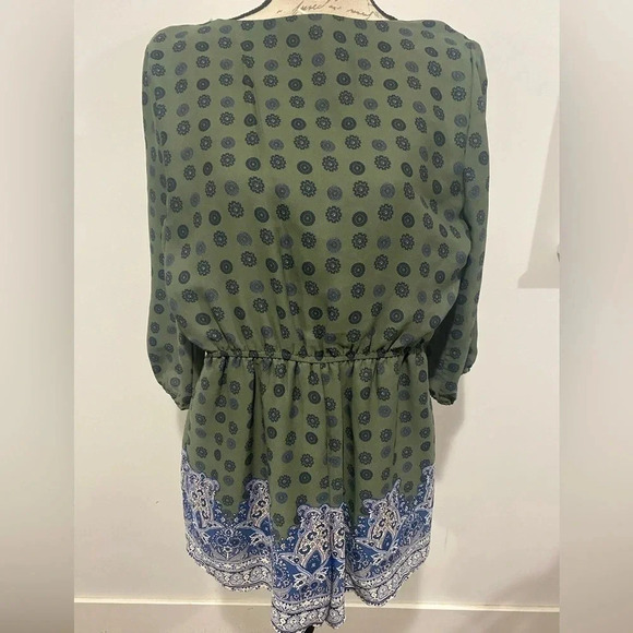 Alya Olive green Navy romper size XS - Picture 7 of 9